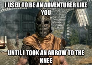 arrow to the knee